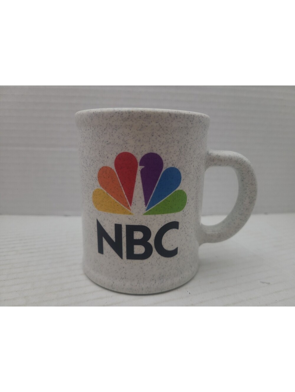 Deja Vu by BBMC NBC TV Promotional Recyclable Vintage Speckled Coffee Mug
